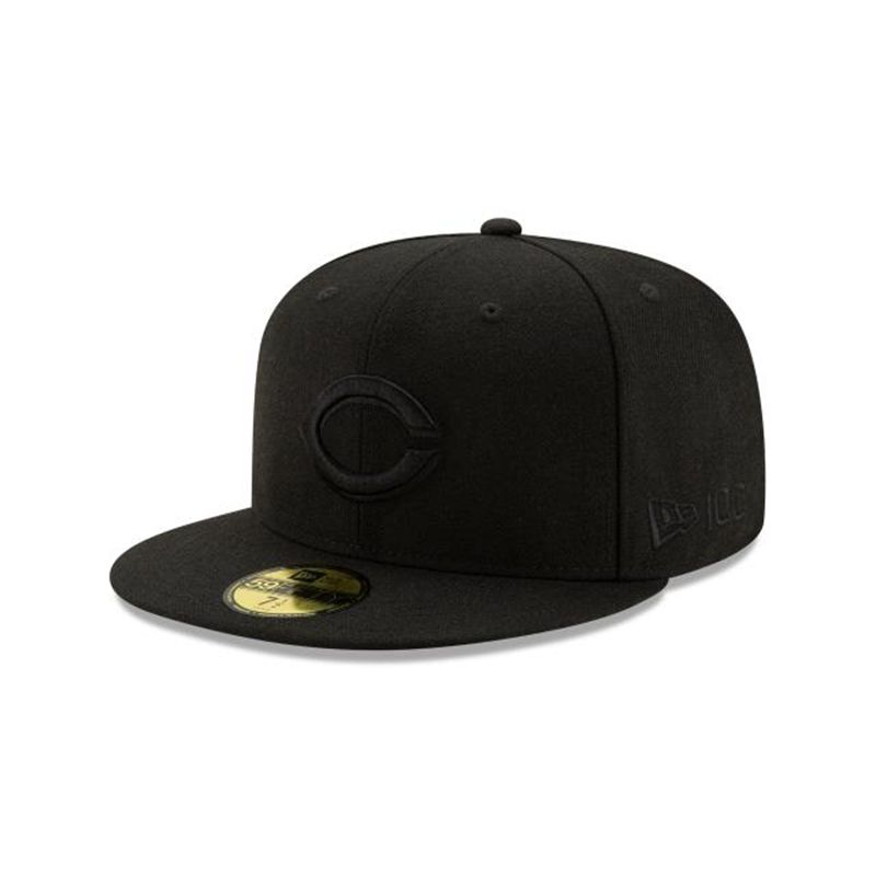 MLB Cincinnati Reds Wool 59Fifty Fitted (MUD3049) - Black New Era Caps